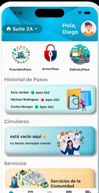 Captura de pantalla de la app ArmorPass
