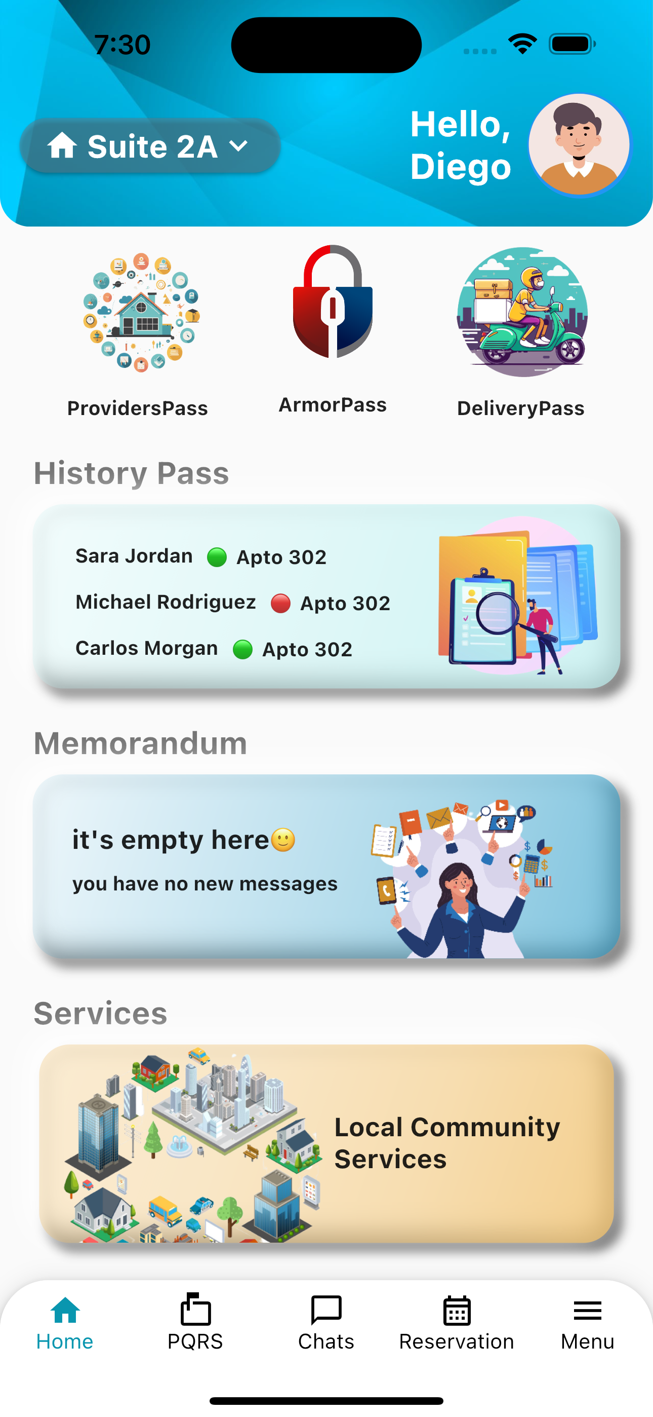 Captura de pantalla completa de la app ArmorPass en un teléfono